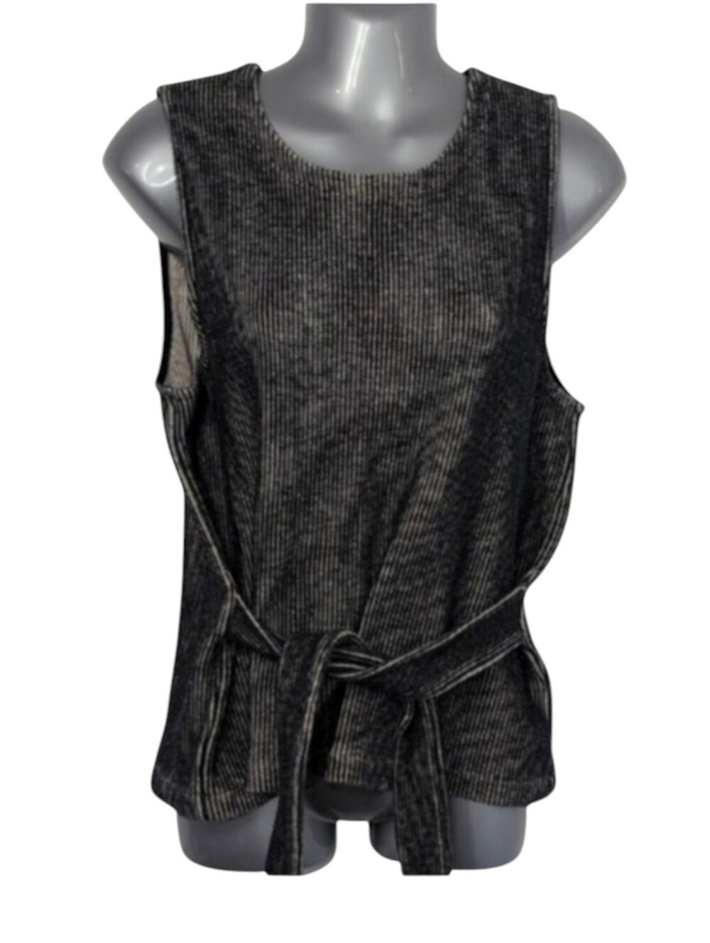Madewell French Ribbed Sleeveless Tank with Tie Waist Size Large
